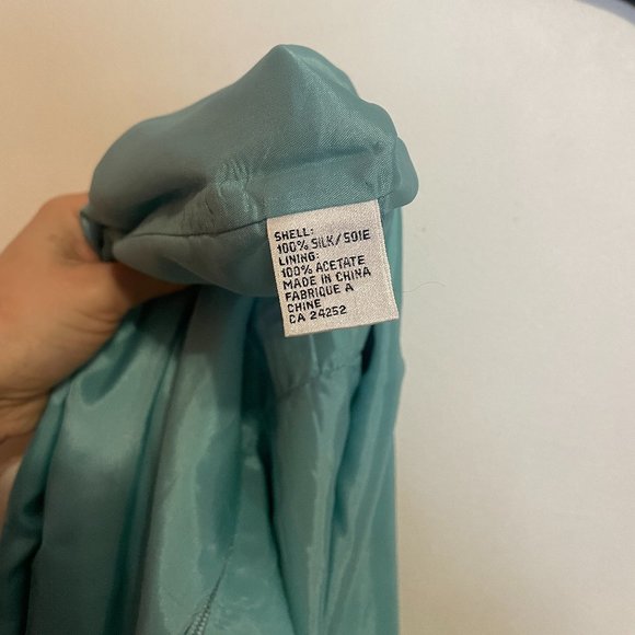 Vintage 60s Mod Cut-out Raw Silk Dress - Picture 3 of 6